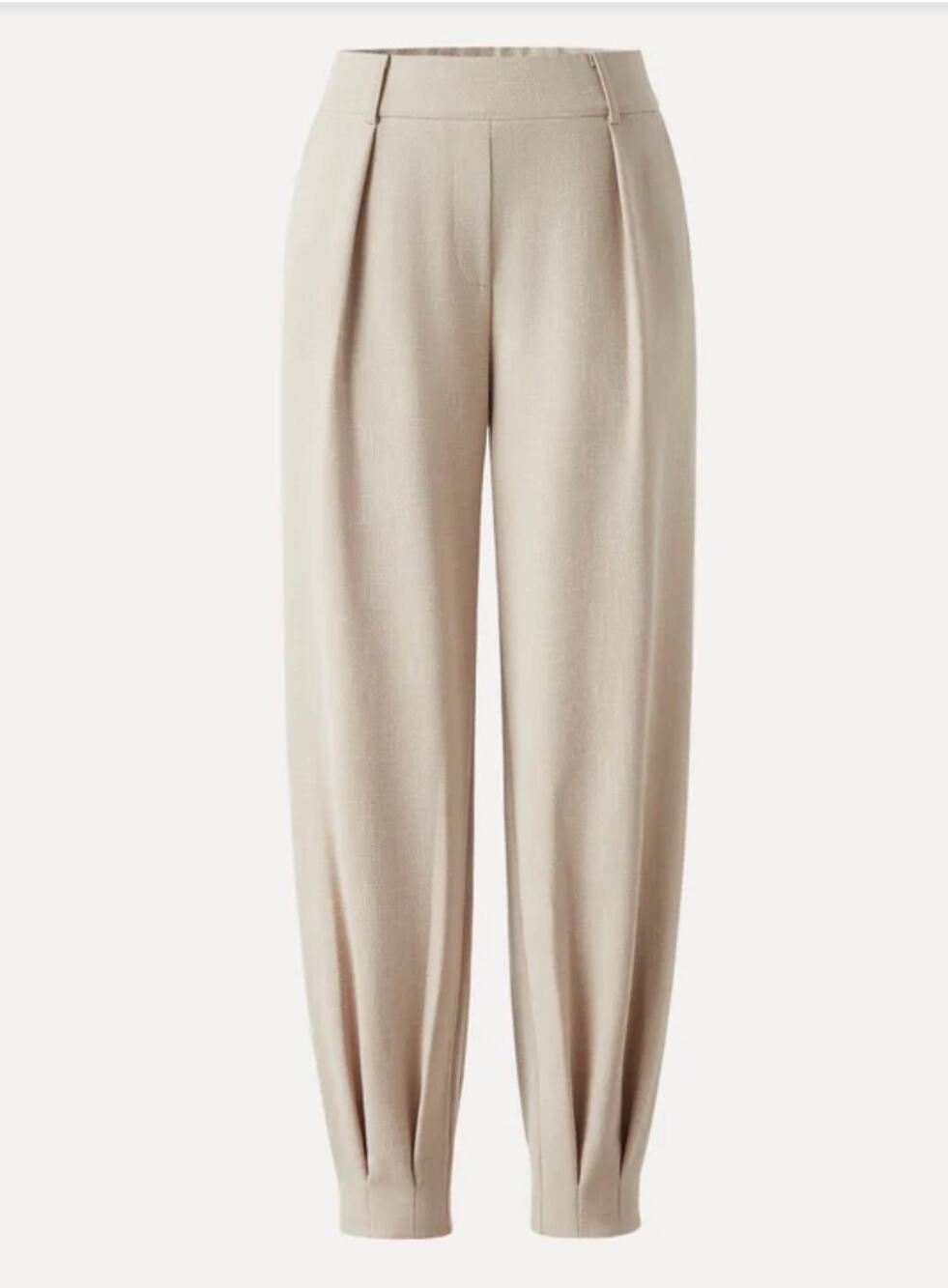 Brand New OGL Women's Size XS Ivory  Stretch Linen Tapered Pants Trousers